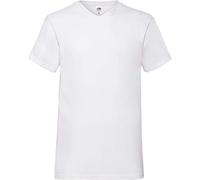 Fruit of the Loom - T-shirt - - Col V - Manches courtes Homme Blanc blanc Medium