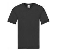 Fruit of the Loom - T-Shirt col V Original - Homme (M) (Noir)