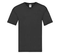 Fruit of the Loom - T-Shirt col V Original - Homme (S) (Noir)
