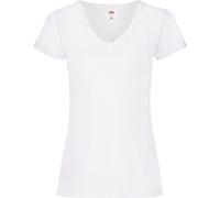 Fruit of the Loom - T-shirt col V "Valueweight" pour femme RW9657 (38 FR) (Blanc)