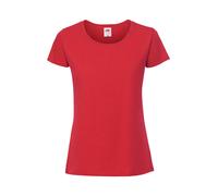 Fruit of the Loom T-Shirt Dames en Coton Jersey Col Rond Manches Courtes