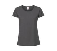 Fruit of the Loom T-Shirt Dames en Coton Jersey Col Rond Manches Courtes