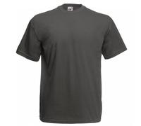 Fruit of the Loom T-Shirt de Baseball Classique à Manches Courtes pour Homme, Gris Graphite Clair, XXL