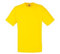 Fruit of the Loom T-Shirt de Baseball Classique à Manches Courtes pour Homme, Jaune, XXL