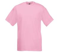 Fruit of The Loom T-Shirt de Baseball Classique à Manches Courtes pour Homme, Rose Clair, XL