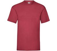 Fruit of The Loom T-Shirt de Baseball Classique à Manches Courtes pour Homme, Rouge Brique, XXL