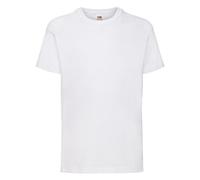 Fruit of the Loom - T-shirt - Garçon Blanc blanc 9-11 - 32" Chest. Height 140cm.