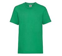 Fruit of the Loom - T-shirt - Garçon vert Kelly Green 7 ans
