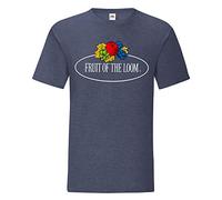 Fruit of the Loom T-Shirt Iconic 150 Vintage Logo sur la Poitrine, Bleu Marine, XL
