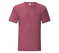 Fruit of the Loom - T-Shirt Iconic - Homme (L) (Bordeaux chiné)