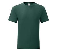 Fruit of the Loom - T-Shirt Iconic - Homme (L) (Vert foncé)