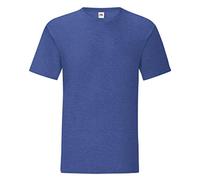 Fruit of the Loom - T-Shirt Iconic - Homme (M) (Bleu Roi chiné)
