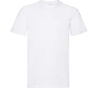 Fruit Of The Loom T-shirt manches courtes homme super premium BC333 (L) (Blanc)