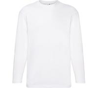 Fruit Of The Loom T-shirt manches longues col rond homme BC331 (M) (Blanc)