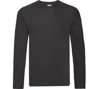 Fruit of the Loom - T-shirt manches longues "Original" pour homme RW9343 (L) (Noir)