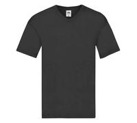 Fruit of the Loom T-Shirt Original À Col V En Cotton À Manches Courtes