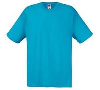 Fruit Of The Loom - T-shirt ORIGINAL - Homme (L) (Bleu azur) - UTBC340 Bleu Azur, Bleu azur