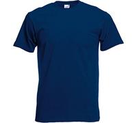 Fruit of The Loom T-Shirt Original pour Femme, Bleu Marine, XXL