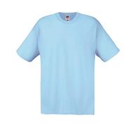 Fruit of The Loom T-Shirt Original pour Homme, Bleu Ciel, S