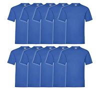 Fruit of The Loom T-Shirt Original pour Homme (Lot de 10), Bleu Marine, XL