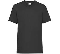 Fruit of The Loom T-Shirt Performance pour bébé, Noir, 9-11 Ans