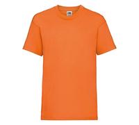 Fruit of the Loom T-shirt pour garçon, Garçon, Orange, 140 cm