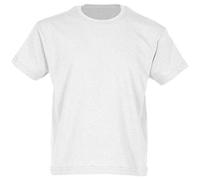 Fruit of the Loom T-shirt pour garçon, Garçon, White, 116 cm