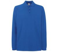 Fruit Of The Loom - Polo à manches longues - Homme (XL) (Bleu marine) - UTBC1383 Bleu Marine