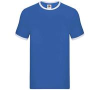 Fruit of the Loom T-Shirt Ringer À Manches Courtes Contraste S-3XL