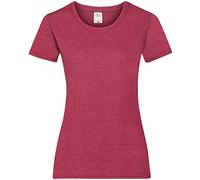 Fruit of the Loom T-shirt, Rouge vintage chiné, XXL