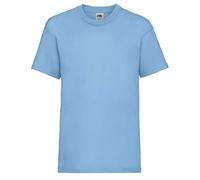 Fruit of the Loom - T-shirt - - Uni - Crew - Manches courtes Garçon Bleu Bleu clair 9-11 Years
