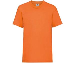 Fruit of the Loom - T-shirt - - Uni - Crew - Manches courtes Garçon Orange Orange 14-15 Years