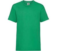 Fruit of the Loom - T-shirt - - Uni - Crew - Manches courtes Garçon vert Kelly Green 7-8 Years
