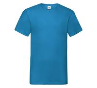 Fruit Of The Loom T-Shirt V-Neck En Coton Uni Valeur Poids Jusqu'à 4XL Et 5XL