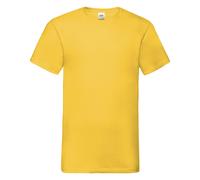 Fruit Of The Loom T-Shirt V-Neck En Coton Uni Valeur Poids Jusqu'à 4XL Et 5XL