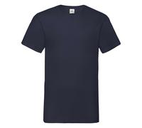 Fruit Of The Loom T-Shirt V-Neck En Coton Uni Valeur Poids Jusqu'à 4XL Et 5XL