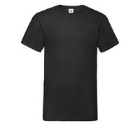 Fruit Of The Loom T-Shirt V-Neck En Coton Uni Valeur Poids Jusqu'à 4XL Et 5XL