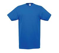 Fruit of the Loom Value Weight T-shirt avec col en V Bleu Bleu roi xl