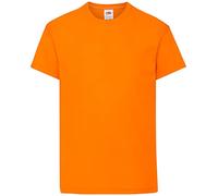 Fruit of the Loom Valueweight Short Sleeve, T-shirt Col Ras Du Cou Manches Courtes Mixte enfant,Orange (Orange),3-4 Ans (Taille fabricant:22)