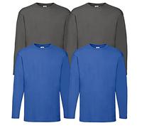 Fruit of the Loom Valueweight T-shirt de sport à manches longues pour homme, L
