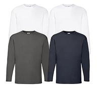 Fruit of the Loom Valueweight T-shirt de sport à manches longues pour homme, L