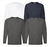 Fruit of the Loom Valueweight T-shirt de sport à manches longues pour homme, L