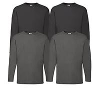Fruit of the Loom Valueweight T-shirt de sport à manches longues pour homme, M