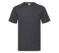 Fruit of the Loom Valueweight T-shirt Différents ensembles de couleurs S, M, L, XL, XXL, 3XL, 4XL, 5XL (S, Dark Heather), Gris foncé, S