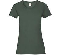 Fruit of the Loom - Valueweight - T-shirt (Lot de 5) - Femme - Vert (Bottle Green 38) - Taille: XXL