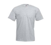 Fruit of the Loom Valueweight Tee-3 Pack T-Shirt, Gris (Gris Chiné), 4XL (Lot de 3) Homme