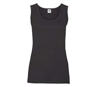 Fruit of the Loom Valueweight Vest Lady-Fit Débardeur de Sport, Noir (Black 101), XXL Femme