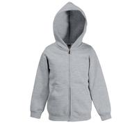 Fruit of the Loom - Veste à Capuche - Unisexe (12-13 Ans) (Gris chiné)