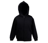 Fruit of the Loom - Veste à Capuche - Unisexe (5-6 Ans) (Noir)