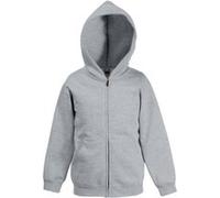 Fruit Of The Loom - Veste à capuche - Unisexe (7-8 ans) (Gris chiné) - UTBC1368 Gris Chiné G